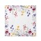 Threadmade Home Poppy Wildflower Bordered Napkin Set of 4, Multicolor - 17"W x 17"L